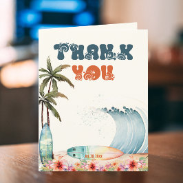 Aquarel Golf Surf Verjaardagsfeest Dankjewel Bedankkaart