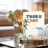 Aquarel Golf Wave Verjaardagsfeest Dankjewel Bedankkaart