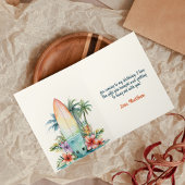 Aquarel Golf Wave Verjaardagsfeest Dankjewel Bedankkaart