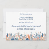 Aquarel Gone Coastal Ik Ben Verhuisd  Aankondiging (Achterkant)