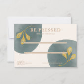 Aquarel Goud Chique Pers Op Nail Display Kaart (Voorkant)