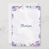 Aquarel Goud & Paars Uitnodiging (Achterkant)