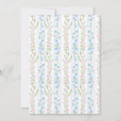 Aquarel grandmillennial babyshower uitnodiging (Achterkant)