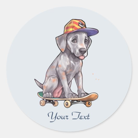 Aquarel Great Dane Sticker (Voorkant)