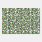 Aquarel groen inpakpapier vel (Voorkant 3)