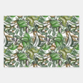 Aquarel groen inpakpapier vel (Voorkant 2)