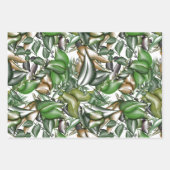 Aquarel groen inpakpapier vel (Voorkant)