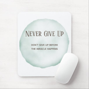 Aquarel Groen Motivatie Quote Muismat