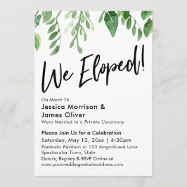 Aquarel Groen We zijn weggelopen! Ontvangst alleen Kaart