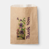 Aquarel gunst Dank u Bedankzakje (Voorkant)