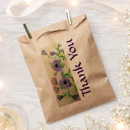 Aquarel gunst Dank u Bedankzakje (Geknipt)