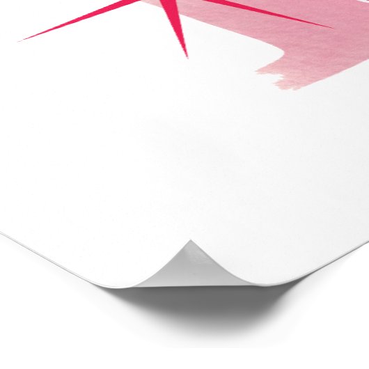 Aquarel H Poster (Hoek)