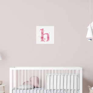 Aquarel H Poster