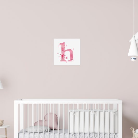 Aquarel H Poster (Kinderkamer 2)