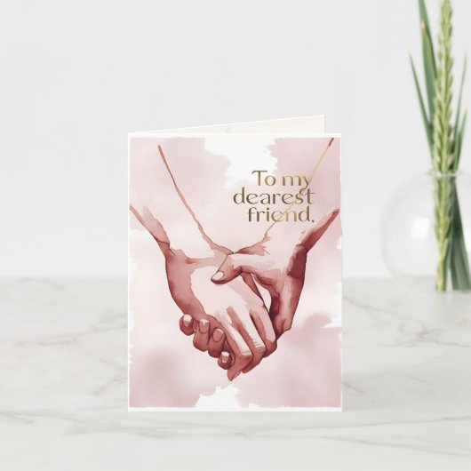 Aquarel Hand Art Wenskaart Kaart (Voorkant)