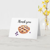 Aquarel hand geschilderd dank u kaart. kaart (Gele Bloem)