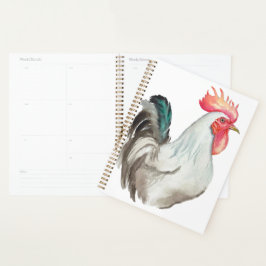 Aquarel hand tekening van een Haan Planner