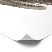 Aquarel hand tekening van een Haan Poster (Hoek)