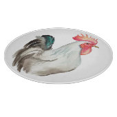 Aquarel hand tekening van een Haan Snijplank (Hoek)