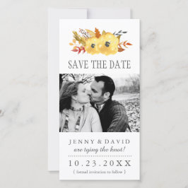 Aquarel Herfst Bewaar de datum Fotokaarten Save The Date