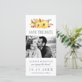 Aquarel Herfst Bewaar de datum Fotokaarten Save The Date (Staand voorkant)