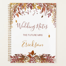 Aquarel herfst bladeren Bruiloft Planner