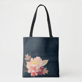 Aquarel Herfst Bloemen Canvas tas