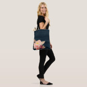 Aquarel Herfst Bloemen Canvas tas (Op model)