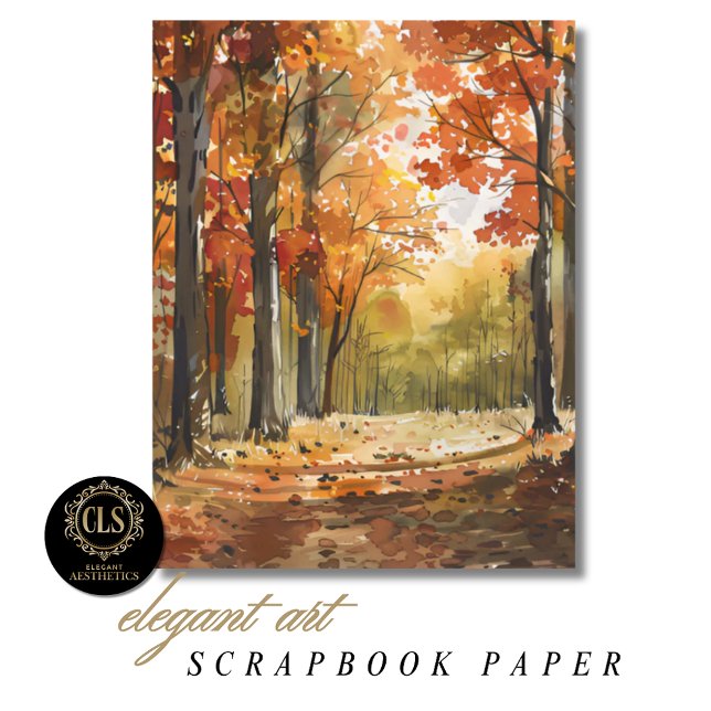 Aquarel herfst bos scrapbook papier (Creator heeft geüpload)