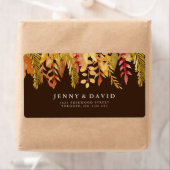 Aquarel Herfst Bruiloft Adresetiketten Etiket (Insitu)