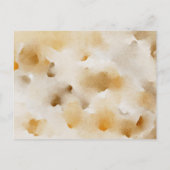 Aquarel Herfst Geel & Wit Bloemen Frame Uitnodiging Briefkaart (Achterkant)