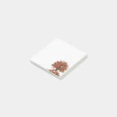 Aquarel Herfstboom en Pompoenen Post-it® Notes (Schuin)