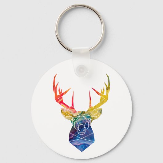 Aquarel hert     sleutelhanger (Voorkant)