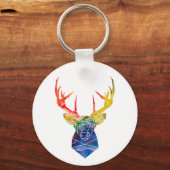 Aquarel hert     sleutelhanger (Voorkant)