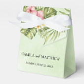 Aquarel Hibiscus Bedankdoosjes (Voorkant Zijde)