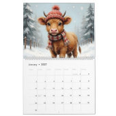 Aquarel Highland Koe 20xx Kalender (Jan 2027)