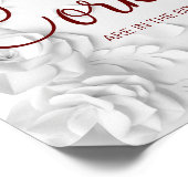 Aquarel Hoeveel kurken bruidsdouche spelbord Poster (Hoek)