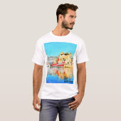 Aquarel Honfleur T-shirt (Voorkant volledig)