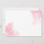 Aquarel hortensia tweede verjaardag kaart (Achterkant)