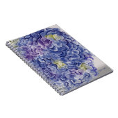 Aquarel hortensia's met naam notitieboek (Rechterzijde)