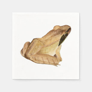 Aquarel Houten Kikker Servetten