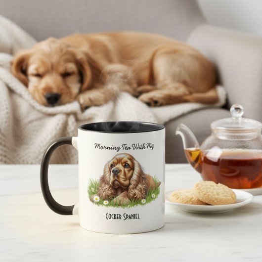 Aquarel Huisdier Cocker Spaniel Personaliseer Mok