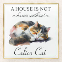 Aquarel Huisdier Schotse Kat en Gouden Lijst