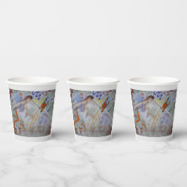Aquarel Hummingbird Paper cup Papieren Bekers
