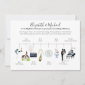 Aquarel Huwelijks Tijdschema Icoon Programma Sjabl (Voorkant)