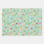 Aquarel Icecream Cone Gift Wrap Inpakpapier Vel (Voorkant)