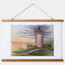 Aquarel Ierse Kasteel in Doolin County Clare
