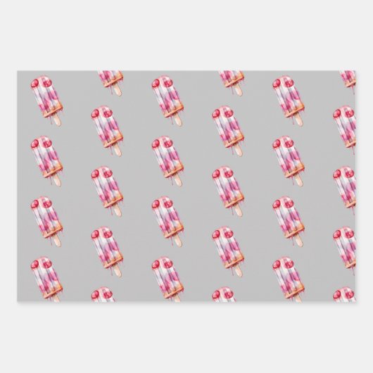 Aquarel ijs inpakpapier (Voorkant 2)