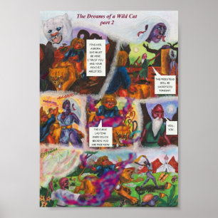 Aquarel Illustratie Comic Korte verhaal fantasie Poster