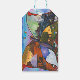 Aquarel Illustratie Fantasie Fascinerende Wereld Cadeaulabel